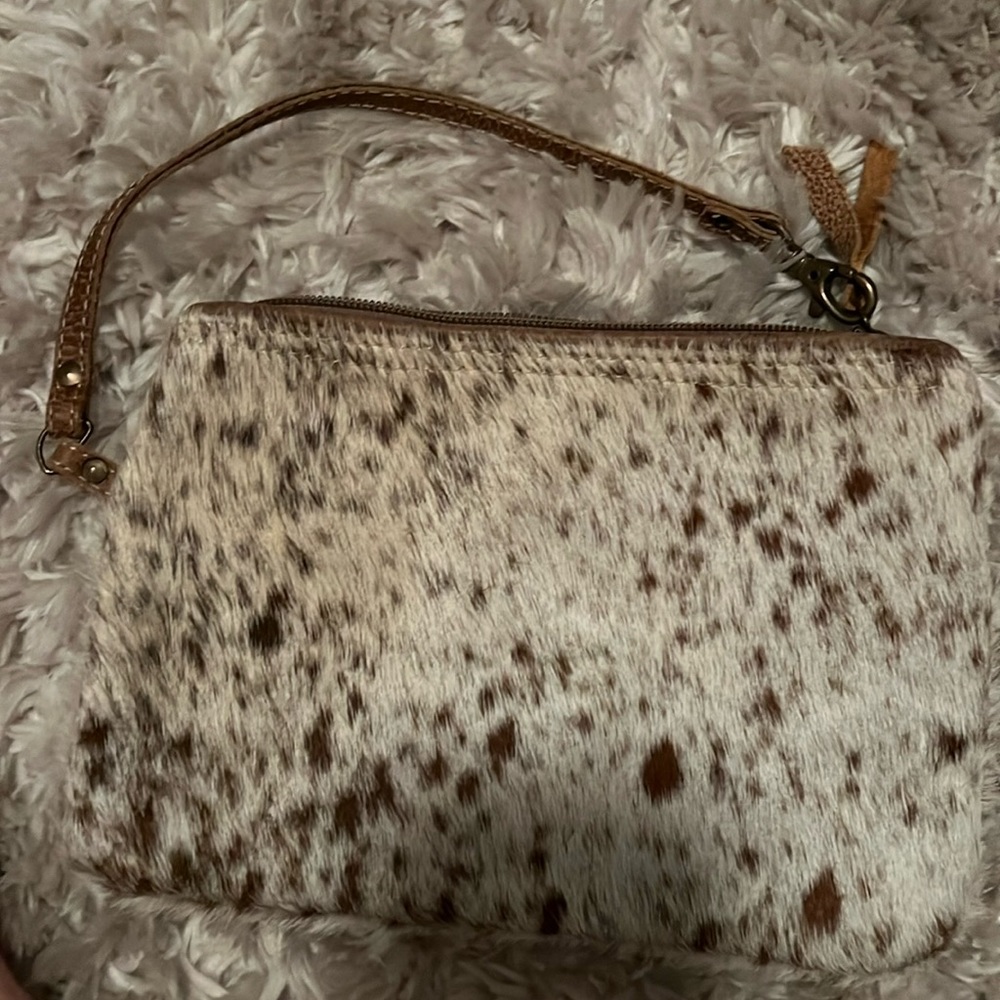 Wristlet bag animal print like brand new
